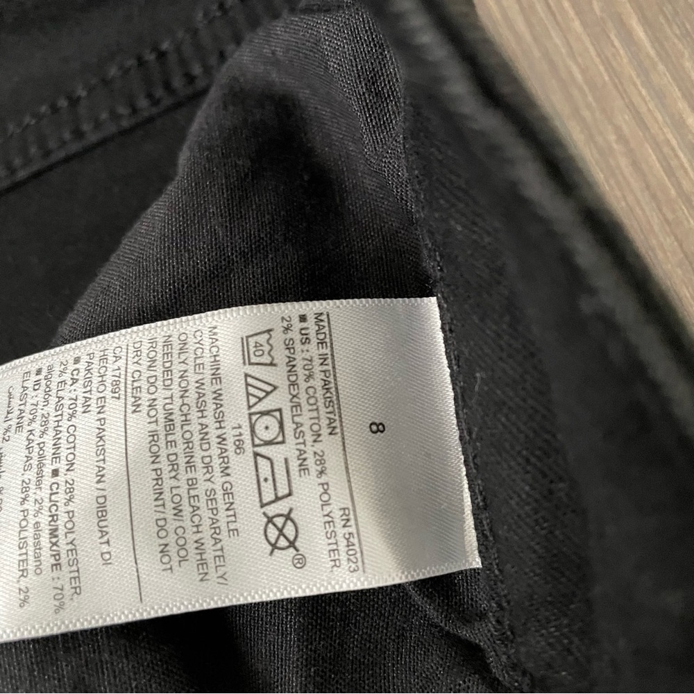 Old Navy Black Distressed Power Slim Straight Mid… - image 5